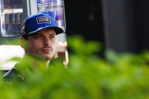 3rd October 2026; Sepang IC, Kuala Lumpur, Malaysia; Formula 1, Bahrain Grand Prix, Qualifying Day; Max Verstappen (3) of Netherlands and Oracle Red Bull Racing arriving StephenxBlackberry