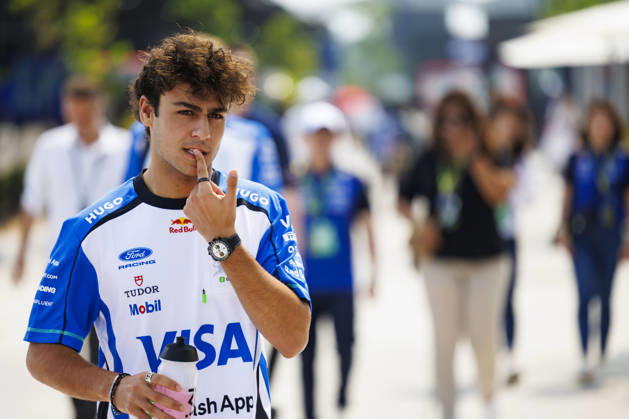 3rd October 2026; Sepang IC, Kuala Lumpur, Malaysia; Formula 1, Bahrain Grand Prix, Qualifying Day; Arvid Lindblad (41) of Great Britain and Visa Cash App Racing Bulls Formula One Team arriving StephenxBlackberry