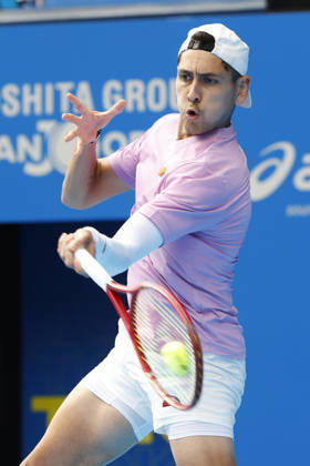 October 3, 2026, Tokyo, Japan: Alejandro Tabilo (Chile) returns a shot against Denis Shapovalov (Canada) during their Round of 16 match at the Kinoshita Group Japan Open Tennis Championships at Ariake Colosseum in Tokyo. The tournament runs from September 29 to October 6. Shapovalov won 7-5, 3-6, 6-4. Tokyo Japan - ZUMAm191 20261003_aap_m191_009 Copyright: xRodrigoxReyesxMarinx