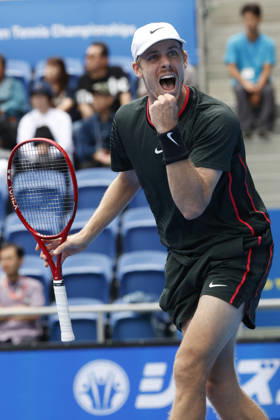 October 3, 2026, Tokyo, Japan: Denis Shapovalov (Canada) reacts against Alejandro Tabilo (Chile) during their Round of 16 match at the Kinoshita Group Japan Open Tennis Championships at Ariake Colosseum in Tokyo. The tournament runs from September 29 to October 6. Shapovalov won 7-5, 3-6, 6-4. Tokyo Japan - ZUMAm191 20261003_aap_m191_017 Copyright: xRodrigoxReyesxMarinx
