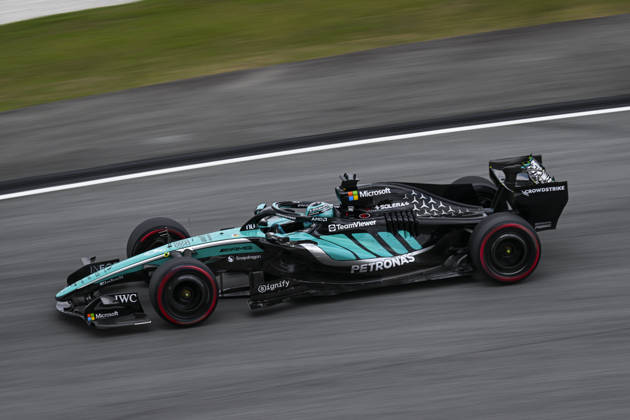 F1 - BAHRAIN GRAND PRIX IN MALAYSIA 2026 63 RUSSELL George (gbr), Mercedes AMG F1 Team W17, action during the 2026 Formula 1 Bahrain Grand Prix in Malaysia, 16th round of the 2026 Formula One World Championship, WM, Weltmeisterschaft from October 2 to 4, 2026 on the Sepang International Circuit, in Sepang, Malaysia - SepangMalaysia  Copyright: xALBERTOxVIMERCATIx