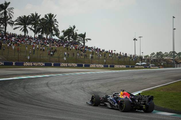 F1 - BAHRAIN GRAND PRIX IN MALAYSIA 2026 03 VERSTAPPEN Max (nld), Red Bull Racing Ford RB22, action during the 2026 Formula 1 Bahrain Grand Prix in Malaysia, 16th round of the 2026 Formula One World Championship, WM, Weltmeisterschaft from October 2 to 4, 2026 on the Sepang International Circuit, in Sepang, Malaysia - SepangMalaysia  Copyright: xEricxAlonsox