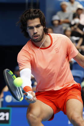 October 3, 2026, Tokyo, Japan: Carlos Alcaraz (Spain) returns a shot against Matteo Arnaldi (Italy) during their Round of 16 match at the Kinoshita Group Japan Open Tennis Championships at Ariake Colosseum in Tokyo. The tournament runs from September 29 to October 6. Alcaraz won 7-6(6), 6-1. Tokyo Japan - ZUMAm191 20261003_aap_m191_032 Copyright: xRodrigoxReyesxMarinx