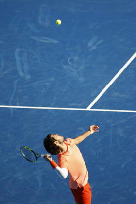 October 3, 2026, Tokyo, Japan: Carlos Alcaraz (Spain) serves against Matteo Arnaldi (Italy) during their Round of 16 match at the Kinoshita Group Japan Open Tennis Championships at Ariake Colosseum in Tokyo. The tournament runs from September 29 to October 6. Alcaraz won 7-6(6), 6-1. Tokyo Japan - ZUMAm191 20261003_aap_m191_038 Copyright: xRodrigoxReyesxMarinx