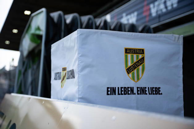 03.10.2026, Fussball, Saison 2026 2027, Testspiel, SC Austria Lustenau - FC Schalke 04, Logo Austria Lustenau, xRHR-FOTO YYx Copyright: KROEGER RHR-FOTOx RHR-FOTO YY