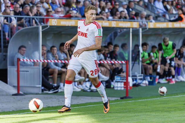 KOELN, GERMANY - OCTOBER 3, 2026: Sebastian Sebulonsen (1. FC Köln, 28) during the friendly match between FC Viktoria Köln vs. 1. FC Köln at the Sportpark Hoehenberg on October 3, 2026 in Koeln, Germany. DFL REGULATIONS PROHIBIT ANY USE OF PHOTOGRAPHS AS IMAGE SEQUENCES AND OR QUASI-VIDEO. Nordrhein-Westfalen Germany Copyright: xLeahxKohringx