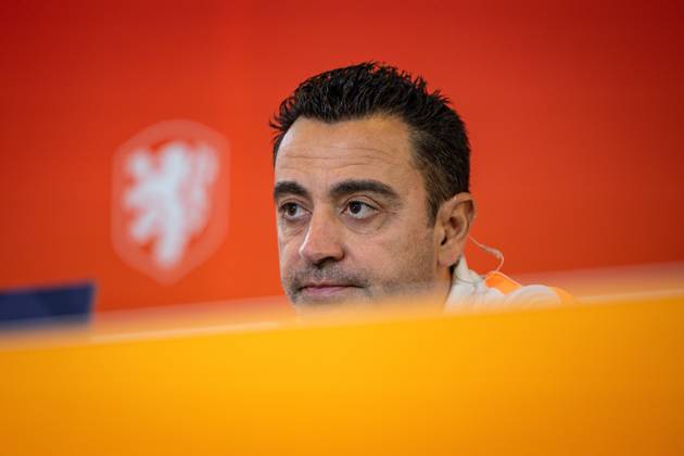ZEIST - National coach Xavi Hernandez during a press conference, PK, Pressekonferenz at the KNVB Campus in preparation for the Nations League match against Serbia. SONNY LENSEN ANP xVIxANPxSportx xxANPxIVx 571379631 originalFilename: 571379631.jpg