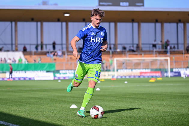 03.10.2026, Fussball, Saison 2026 2027, Testspiel, SC Austria Lustenau - FC Schalke 04, Vitalie Becker (FC Schalke 04) xRHR-FOTO YYx Copyright: KROEGER RHR-FOTOx RHR-FOTO YY