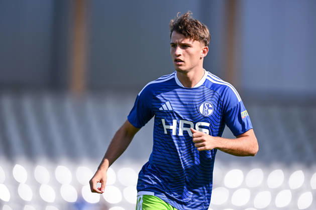 03.10.2026, Fussball, Saison 2026 2027, Testspiel, SC Austria Lustenau - FC Schalke 04, Vitalie Becker (FC Schalke 04) xRHR-FOTO YYx Copyright: KROEGER RHR-FOTOx RHR-FOTO YY
