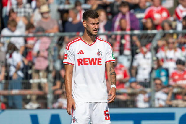 Tom Krauss (1. FC Koeln, 05) beobachtet das Spiel. FC Viktoria Koeln vs. FC Hansa Rostock , Fussball, 3. Liga, 05. Spieltag, Saison 2026 2027, 11.09.2026 DFL DFB Regulations prohibit any use of Photographs as image sequences and or Quasivideo FC Viktoria Koeln vs. FC Hansa Rostock, Fussball, 3. Liga, 05. Spieltag, Saison 2026 2027, 11.09.2026 Koeln Copyright: xEibner-Pressefoto ThomasxHaeslerx EP_THR