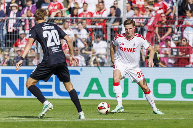 KOELN, GERMANY - OCTOBER 3, 2026: Marius Bülter (1. FC Köln, 30) during the friendly match between FC Viktoria Köln vs. 1. FC Köln at the Sportpark Hoehenberg on October 3, 2026 in Koeln, Germany. DFL REGULATIONS PROHIBIT ANY USE OF PHOTOGRAPHS AS IMAGE SEQUENCES AND OR QUASI-VIDEO. Nordrhein-Westfalen Germany Copyright: xLeahxKohringx