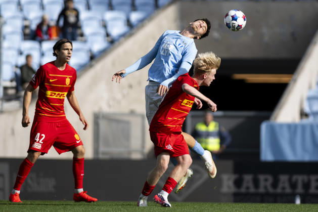 261003 Omar Krajina of Malmö FF during the Friendly match between Malmö FF and FC Nordsjälland on October 3, 2026 in Malmö. Photo: Avdo Bilkanovic BILDBYRAN COP 115 AB0391 fotboll football soccer fotball träningsmatch friendly match malmö ff fc nordsjälland bbeng Copyright: AVDOxBILKANOVIC BB261003AB043