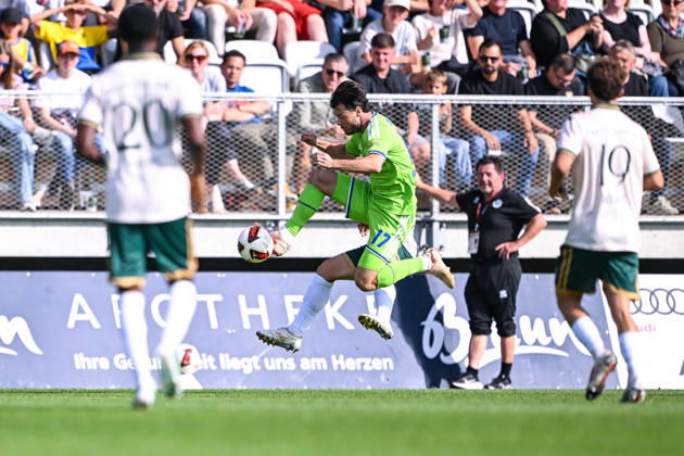 03.10.2026, Fussball, Saison 2026 2027, Testspiel, SC Austria Lustenau - FC Schalke 04, Adrian Gantenbein (FC Schalke 04) xRHR-FOTO YYx Copyright: KROEGER RHR-FOTOx RHR-FOTO YY