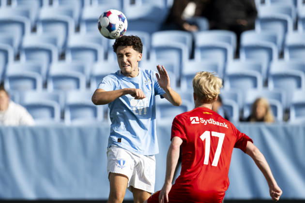261003 Antonio Palac of Malmö FF during the Friendly match between Malmö FF and FC Nordsjälland on October 3, 2026 in Malmö. Photo: Avdo Bilkanovic BILDBYRAN COP 115 AB0391 fotboll football soccer fotball träningsmatch friendly match malmö ff fc nordsjälland bbeng Copyright: AVDOxBILKANOVIC BB261003AB069