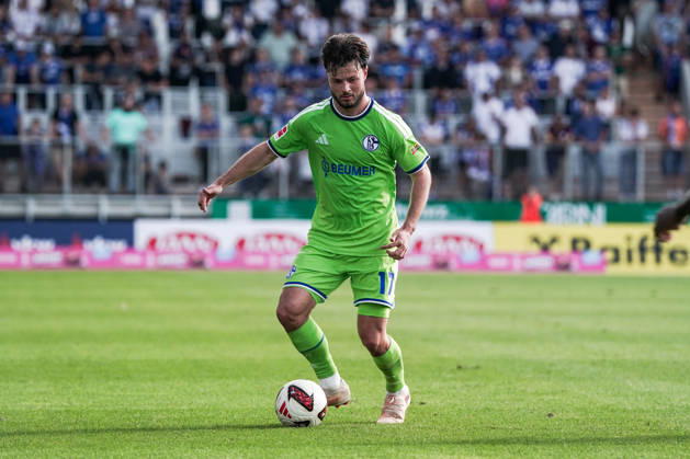 Fussball: Österreich: Testspiel 2025 2026 - 03.10.2026 - SC Austria Lustenau vs. FC Schalke 04 - SUN MINIMEAL Arena (Lustenau, Österreich); Adrian Gantenbein (Schalke 04) Copyright: xLUKAxKOLANOVICx