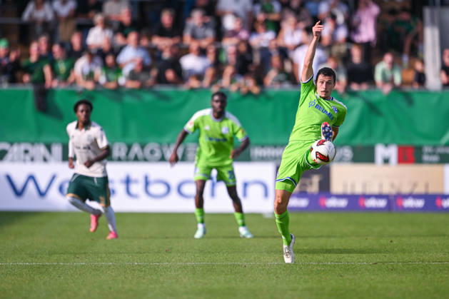 03.10.2026, Fussball, Saison 2026 2027, Testspiel, SC Austria Lustenau - FC Schalke 04, Ron Schallenberg (FC Schalke 04) xRHR-FOTO YYx Copyright: KROEGER RHR-FOTOx RHR-FOTO YY