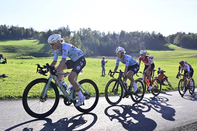 UEC 2026 Road European Championships Ljubljana 03 10 2026 LJUBLJANA, SLOVENIA - OCTOBER 03 : Claes Lotte (BEL) of Fenix-Premier Tech and Tas Sandrine (BEL) of Lotto Intermarche Ladies during the Women Elite cycling road race of the 2026 UEC Road European Championships Ljubljana. An UCI Continental Championships cycling race of 130 km with start in Ljubljana and finish in Sencur on October 3, 2026 in Ljubljana, Slovenia, 03 10 2026 Ljubljana Slovenia  Copyright: xJanxDexMeuleneirx
