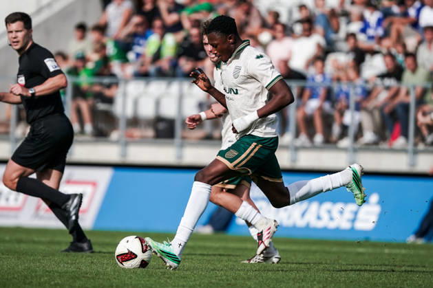 Fussball: Österreich: Testspiel 2025 2026 - 03.10.2026 - SC Austria Lustenau vs. FC Schalke 04 - SUN MINIMEAL Arena (Lustenau, Österreich); Lord Afrifa (Austria Lustenau) Copyright: xLUKAxKOLANOVICx