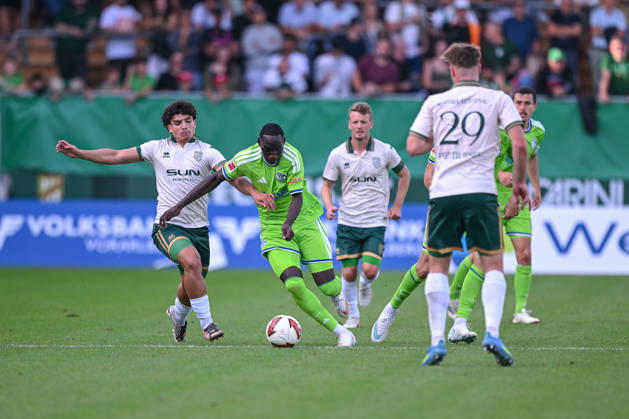 03.10.2026, Fussball, Saison 2026 2027, Testspiel, SC Austria Lustenau - FC Schalke 04, Paul Ndiaye (FC Schalke 04 ) xRHR-FOTO YYx Copyright: KROEGER RHR-FOTOx RHR-FOTO YY