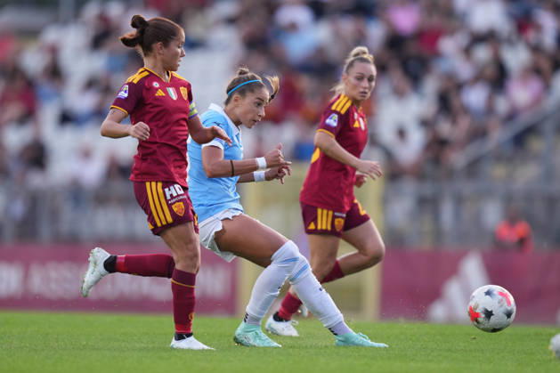 Lazio™s Eleonora Goldoni during the Serie A Women soccer match between Roma and Lazio at the Rome s Tre Fontane stadium, Italy - Saturday October 3, 2026 - Soccer ( Photo by Alfredo Falcone LaPresse )  Copyright: xAlfredoxFalcone LaPressex