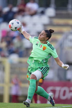 Roma™s goalkeeper Rachele Baldi during the Serie A Women soccer match between Roma and Lazio at the Rome s Tre Fontane stadium, Italy - Saturday October 3, 2026 - Soccer ( Photo by Alfredo Falcone LaPresse )  Copyright: xAlfredoxFalcone LaPressex