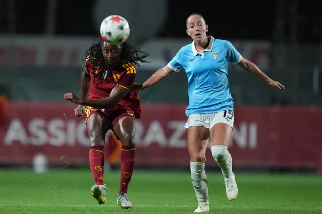 Roma™s Maya Antoine during the Serie A Women soccer match between Roma and Lazio at the Rome s Tre Fontane stadium, Italy - Saturday October 3, 2026 - Soccer ( Photo by Alfredo Falcone LaPresse )  Copyright: xAlfredoxFalcone LaPressex
