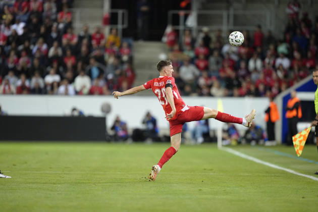 Luzern, Switzerland - October 03: Michel Aebischer (20 SUI) during the UEFA Nations League match between Switzerland and Slovenia at thermoplan arena on October 03, 2026 in Luzern, Switzerland. Copyright: xKjetilxWaberx xSPPx Sportspressphoto_SPR244729