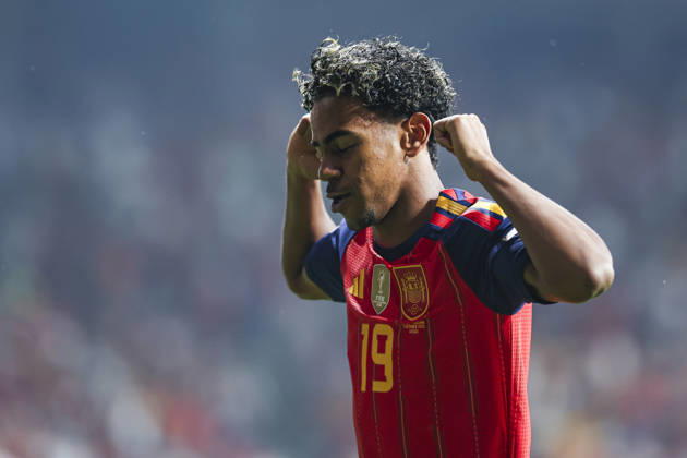 October 3, 2026, Oviedo, Asturias, Spain: Lamine Yamal of Spain celebrates after scoring his team s first goal during the UEFA Nations League 2026 27 group phase match between Spain and Czech Republic at Carlos Tartiere stadium on October 03, 2026, in Oviedo, Spain. Oviedo Spain - ZUMAa181 20261003_zaa_a181_075 Copyright: xIrinaxR.xHx