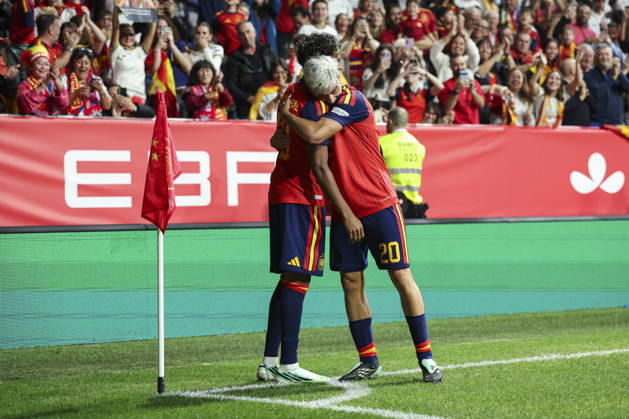 October 3, 2026, Oviedo, Asturias, Spain: Lamine Yamal of Spain celebrates after scoring his team s first goal during the UEFA Nations League 2026 27 group phase match between Spain and Czech Republic at Carlos Tartiere stadium on October 03, 2026, in Oviedo, Spain. Spain V Czech Republic - UEFA Nations League 2026 27 Group A3 MD3  - ZUMAa181 20261003_zaa_a181_073 Copyright: xIrinaxR.xHx