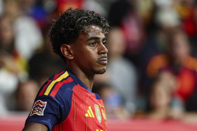 October 3, 2026, Oviedo, Asturias, Spain: Lamine Yamal of Spain looks on during the UEFA Nations League 2026 27 group phase match between Spain and Czech Republic at Carlos Tartiere stadium on October 03, 2026, in Oviedo, Spain. Oviedo Spain - ZUMAa181 20261003_zaa_a181_084 Copyright: xIrinaxR.xHx