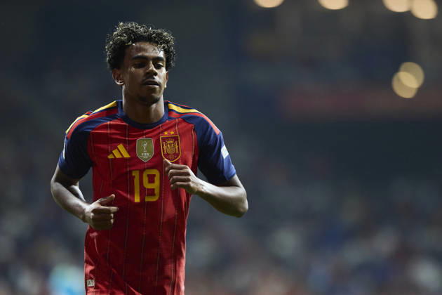 Spain - Czech Republic - UEFA Nations League 2026 27 OVIEDO, SPAIN - OCTOBER 3: Lamine Yamal of Spain looks on during the UEFA Nations League 2026 27 group phase match between Spain and Czech Republic at the Carlos Tartiere Stadium on October 3, 2026 in Oviedo, Spain. (Photo by Diego Simon Photo Players Images Magara Press) Oviedo Carlos Tartiere Espana Copyright: xDiegoxSimonx