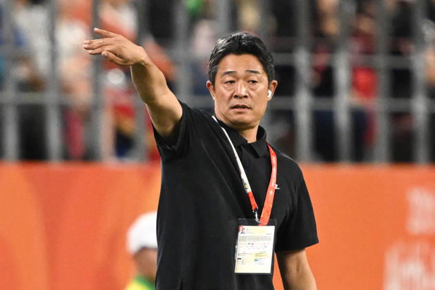 South Korea v Japan - 20th Asian Games Aichi-Nagoya TOYOTA, JAPAN - OCTOBER 03: Head coach LEE Min Sung of South Korea reacts during the Football Men s Final Match between South Korea and Japan on day fourteen of the 20th Asian Games Aichi-Nagoya at Toyota Stadium on October 03, 2026 in Toyota, Aichi, Japan. Stringer Anadolu Tokyo Japan. Editorial use only. Please get in touch for any other usage.  Copyright: x2026xAnadoluxStringerx