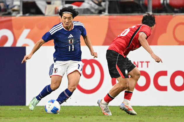 South Korea v Japan - 20th Asian Games Aichi-Nagoya TOYOTA, JAPAN - OCTOBER 03: YOKOYAMA Yumeki 11 of Japan in action during the Football Men s Final Match between South Korea and Japan on day fourteen of the 20th Asian Games Aichi-Nagoya at Toyota Stadium on October 03, 2026 in Toyota, Aichi, Japan. Stringer Anadolu Tokyo Japan. Editorial use only. Please get in touch for any other usage.  Copyright: x2026xAnadoluxStringerx