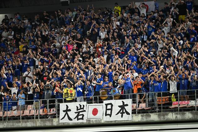 South Korea v Japan - 20th Asian Games Aichi-Nagoya TOYOTA, JAPAN - OCTOBER 03: Fans of Japan are seen during the Football Men s Final Match between South Korea and Japan on day fourteen of the 20th Asian Games Aichi-Nagoya at Toyota Stadium on October 03, 2026 in Toyota, Aichi, Japan. Stringer Anadolu Tokyo Japan. Editorial use only. Please get in touch for any other usage.  Copyright: x2026xAnadoluxStringerx