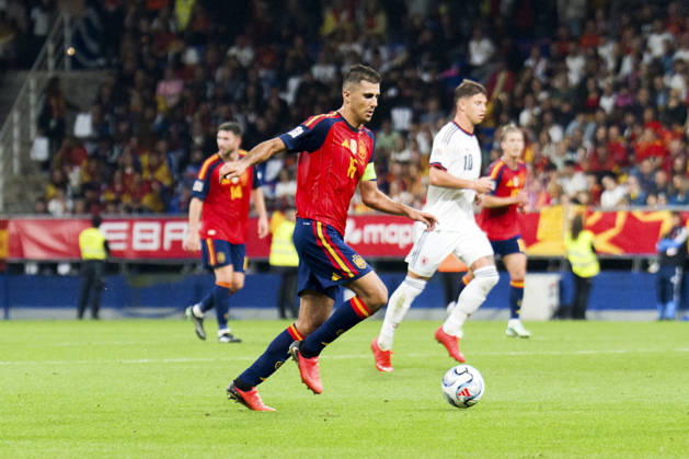 SOCCER- The UEFA Nations League 2026 27 group phase match between Spain and Czech Republic at Carlos Tartiere Stadium on October 03, 2026 in Oviedo, Spain. Rodri of Spain during the UEFA Nations League 2026 27 group phase match between Spain and Czech Republic at Carlos Tartiere Stadium on October 03, 2026 in Oviedo, Spain. Oviedo Asturias Spain EDITORIAL USE ONLY Copyright: xx SENIS-CEBOLLAx xALFAQUIx dpphotos202329