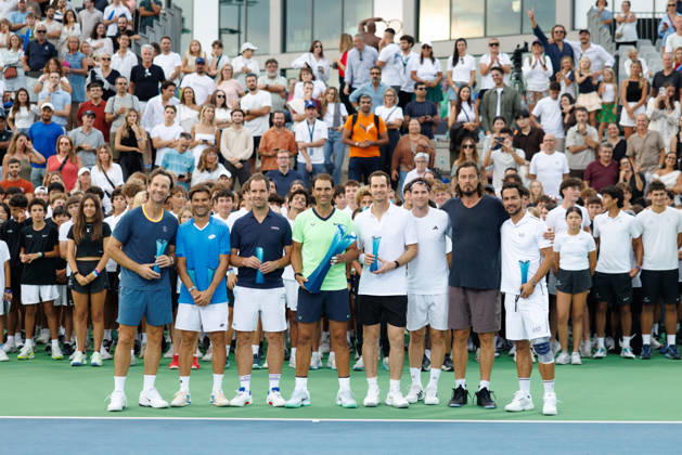 Rafa Nadal Academy Slam, part of the Rafa Nadal Academy 10th Anniversary celebrations at the Rafa Nadal Academy Featuring: Rafael Nadal, Andy Murray Where: Manacor, Balearic Islands, Spain When: 03 Oct 2026 Credit: Alex Cropper Cover Images EDITORIAL USE ONLY. NOT FOR USE BY NEWSPAPERS BASED IN THE UK. Copyright: xx coverimg56074149
