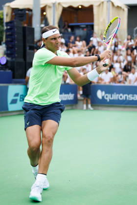 Rafa Nadal Academy Slam, part of the Rafa Nadal Academy 10th Anniversary celebrations at the Rafa Nadal Academy Featuring: Rafael Nadal Where: Manacor, Balearic Islands, Spain When: 03 Oct 2026 Credit: Alex Cropper Cover Images EDITORIAL USE ONLY. NOT FOR USE BY NEWSPAPERS BASED IN THE UK. Copyright: xx coverimg56074154