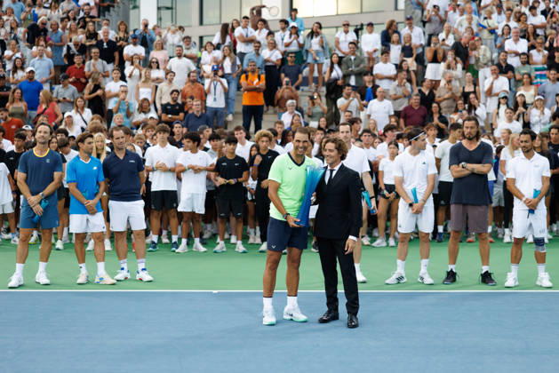 Rafa Nadal Academy Slam, part of the Rafa Nadal Academy 10th Anniversary celebrations at the Rafa Nadal Academy Featuring: Rafael Nadal Where: Manacor, Balearic Islands, Spain When: 03 Oct 2026 Credit: Alex Cropper Cover Images EDITORIAL USE ONLY. NOT FOR USE BY NEWSPAPERS BASED IN THE UK. Copyright: xx coverimg56074155