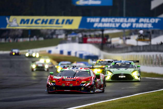 AUTO - IMSA - PETIT LE MANS 2026 21 FUOCO Antonio (ita), MANN Simon (gbr), WADOUX Lilou (fra), AF Corse, Ferrari 296 GT3 Evo, action during the 2026 Motul Petit Le Mans, 11th round of the 2026 IMSA WeatherTech SportsCar Championship, from October 1 to 3, 2026 on the Michelin Raceway Road Atlanta in Braselton, Georgia, United States of America - BraseltonUnited States Copyright: xFabrizioxBoldonix