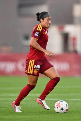SOCCER - Women s Serie A - AS Roma vs. SS Lazio Women Photo by IPA ABACAPRESS.COM89273245 - Maya Loren Doms of A.S. Roma Women is in action during the Serie A Women Athora, Matchday 2, between A.S. Roma Women and S.S. Lazio Women, at the Tre Fontane Stadium on October 3, 2026, in Rome, Italy. Rome Italy Copyright: xIPAxSport ABACAx