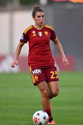 SOCCER - Women s Serie A - AS Roma vs. SS Lazio Women Photo by IPA ABACAPRESS.COM89273238 - Valentina Bergamaschi of A.S. Roma Femminile is in action during the Serie A Women Athora, Matchday 2, between A.S. Roma and S.S. Lazio Women, at the Tre Fontane Stadium on October 3, 2026, in Rome, Italy. Rome Italy Copyright: xIPAxSport ABACAx