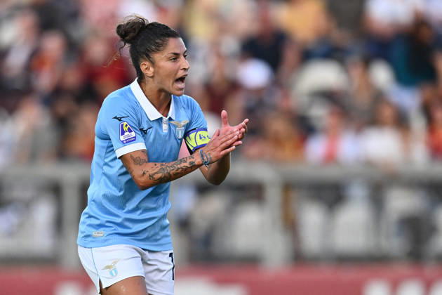 SOCCER - Women s Serie A - AS Roma vs. SS Lazio Women Photo by IPA ABACAPRESS.COM89273538 - Antonietta Castiello of S.S. Lazio Women is in action during the Serie A Women Athora, Matchday 2, between A.S. Roman and S.S. Lazio Women, at the Tre Fontane Stadium on October 3, 2026, in Rome, Italy. Rome Italy Copyright: xIPAxSport ABACAx