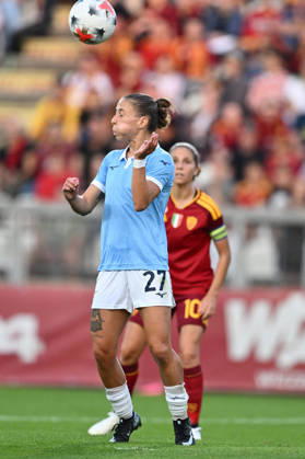 SOCCER - Women s Serie A - AS Roma vs. SS Lazio Women Photo by IPA ABACAPRESS.COM89273253 - Margherita Monnecchi of S.S. Lazio Women is in action during the Serie A Women Athora, Matchday 2, between A.S. Roman and S.S. Lazio Women, at the Tre Fontane Stadium on October 3, 2026, in Rome, Italy. Rome Italy Copyright: xIPAxSport ABACAx