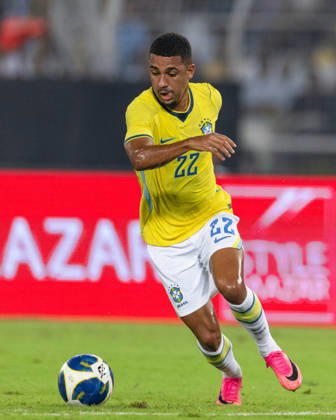 KOLKATA, INDIA - OCTOBER 3: Samuel Dias Lino of Brazil controls the ball during friendly match between India and Brazil at the Vivekananda Yuba Bharati Krirangan (VYBK) Stadium in Kolkata, India on 3rd October, 2026 Copyright: xUnnatixNaidux Sportspressphoto_SPR245162