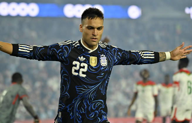 Lautaro Martinez Argentina vs Burkina Faso Foto: FOTOBAIRES Amistoso. Copyright: xjuanbaezphxJUANxMANUELxBAEZx