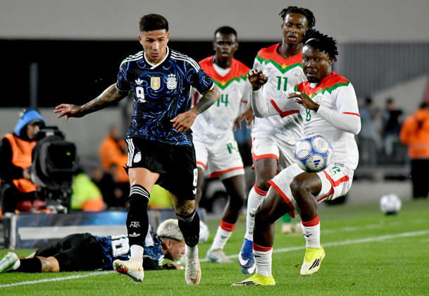 Enzo Fernandez Argentina vs Burkina Faso Foto: FOTOBAIRES Amistoso.
