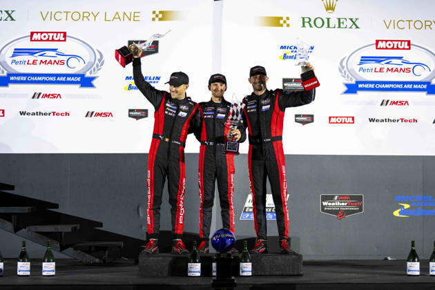 AUTO - IMSA - PETIT LE MANS 2026 06 CAMPBELL Matt (aus), ESTRE KÈvin (fra), VANTHOOR Laurens (bel), Porsche Penske Motorsport, Porsche 963, portrait during the 2026 Motul Petit Le Mans, 11th round of the 2026 IMSA WeatherTech SportsCar Championship, from October 1 to 3, 2026 on the Michelin Raceway Road Atlanta in Braselton, Georgia, United States of America - BraseltonUnited States Copyright: xFabrizioxBoldonix