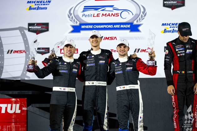 AUTO - IMSA - PETIT LE MANS 2026 24 FRIJNS Robin (nld), VANTHOOR Dries (bel), VAN DER LINDE Sheldon (zaf), VANTHOOR Dries (bel), BMW M Team WRT, BMW M Hybrid V8, portrait during the 2026 Motul Petit Le Mans, 11th round of the 2026 IMSA WeatherTech SportsCar Championship, from October 1 to 3, 2026 on the Michelin Raceway Road Atlanta in Braselton, Georgia, United States of America - BraseltonUnited States Copyright: xFabrizioxBoldonix