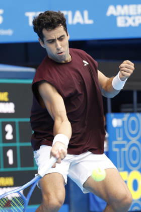 October 4, 2026, Tokyo, Japan: Jaume Munar (Spain) returns a shot against Kyrian Jacquet (France) during their Quarter-final match at the Kinoshita Group Japan Open Tennis Championships at Ariake Colosseum in Tokyo. The tournament runs from September 29 to October 6. Munar won 6-4, 6-2. Tennis 2026:Jaume Munar Battles Kyrian Jacquet In Japan Open - ZUMAm191 20261004_aap_m191_032 Copyright: xRodrigoxReyesxMarinx