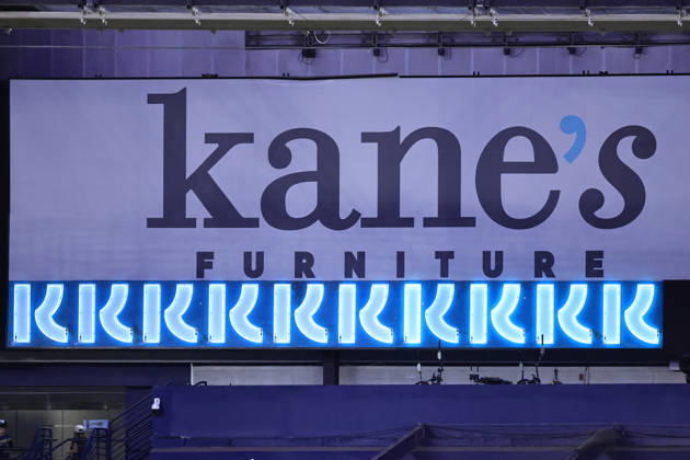October 3, 2026, St. Petersburg, Florida, USA: A general image of the Kaneâ€⠢s sign in center field showing ten strikeouts for Tampa Bay Rays starting pitcher Drew Rasmussen (57) in the eighth inning of game one of the ALDS for the 2026 MLB, Baseball Herren, USA Playoffs on October 3, 2026 at Tropicana Field. The Rays beat the Yankees 1-0. St. Petersburg USA - ZUMAh180 20261003_zsp_h180_036 Copyright: xKimxHukarix